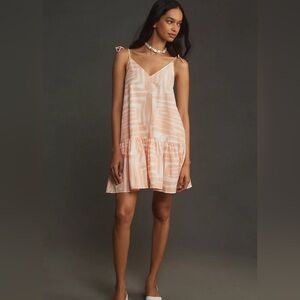 Anthropologie Maeve Flounce Swing Dress Small